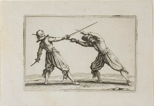Pojedynek na miecze i sztylety z filmu Kaprysy autorstwa Jacques Callot