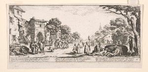 Umieranie na poboczu drogi autorstwa Jacques Callot