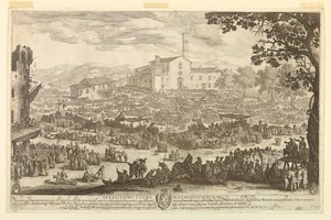Targi w Impruneta autorstwa Jacques Callot