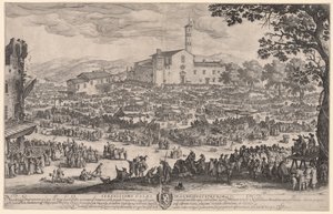 Targi w Impruneta autorstwa Jacques Callot