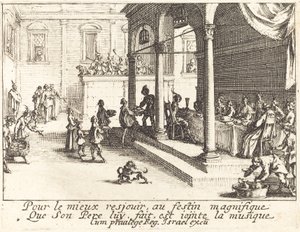 Uczta autorstwa Jacques Callot