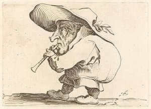Gracz flageoletów, ok. 1930 r. 1622. autorstwa Jacques Callot