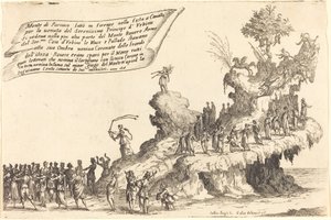 Unoszący się na górze Parnas autorstwa Jacques Callot