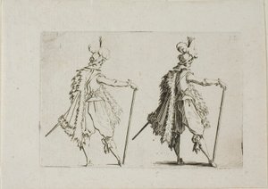 Dżentelmen z dużą laską, z filmu Kaprysy autorstwa Jacques Callot