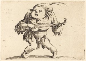 Gitarzysta autorstwa Jacques Callot