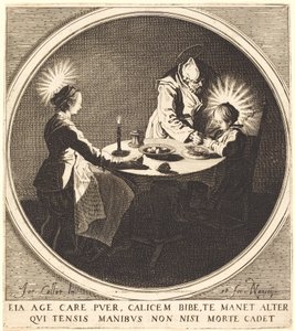 Święta Rodzina przy Stole autorstwa Jacques Callot