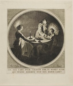 Święta Rodzina przy stole autorstwa Jacques Callot