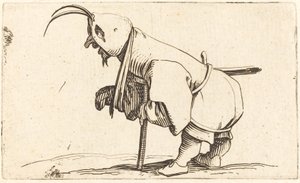 Zakapturzony kaleka autorstwa Jacques Callot