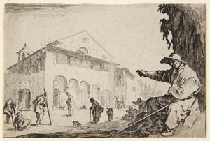 Przytułek autorstwa Jacques Callot