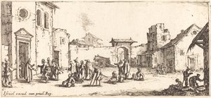 Szpital z filmu "Małe nieszczęścia wojny autorstwa Jacques Callot