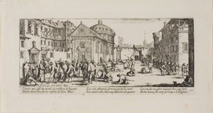 Szpital, płyta piętnasta z „Nieszczęść wojennych” autorstwa Jacques Callot