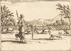 Łucznik. autorstwa Jacques Callot