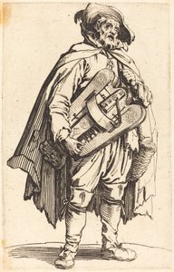 Gracz liry korbowej autorstwa Jacques Callot