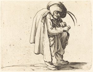 Gracz liry korbowej autorstwa Jacques Callot