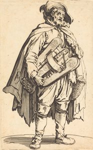 Gracz liry korbowej autorstwa Jacques Callot