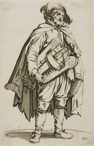 Gracz liry korbowej, płyta druga z The Beggars autorstwa Jacques Callot