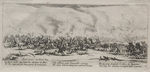Wielka nieszczęścia wojny: Bitwa, 1633. autorstwa Jacques Callot