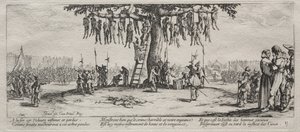 Wielka nieszczęścia wojny: powieszenie, 1633.