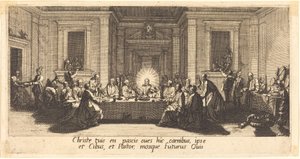 Ostatnia Wieczerza, c. 1618. autorstwa Jacques Callot