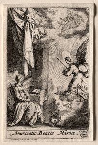Życie Dziewicy: Zwiastowanie autorstwa Jacques Callot