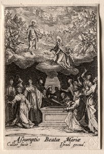 Życie Dziewicy: Wniebowzięcie Dziewicy. autorstwa Jacques Callot