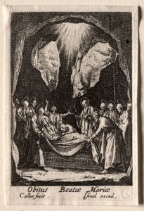 Życie Dziewicy: Złożenie do grobu Dziewicy autorstwa Jacques Callot