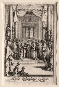 Życie Dziewicy: Małżeństwo Dziewicy autorstwa Jacques Callot