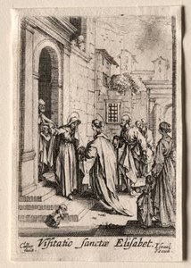 Życie Dziewicy: Nawiedzenie. autorstwa Jacques Callot