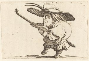 Gracz na lutni autorstwa Jacques Callot