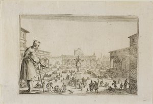 Marsz z Pałacu Zwiastowania do Florencji, z Kaprysów autorstwa Jacques Callot