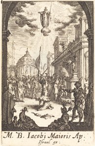 Męczeństwo św. Jakuba Majora, c. 16341635. autorstwa Jacques Callot