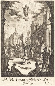 Męczeństwo św. Jakuba Majora, c. 16341635. autorstwa Jacques Callot