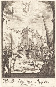 Męczeństwo św. Jana Ewangelisty, ok. godz. 16341635. autorstwa Jacques Callot