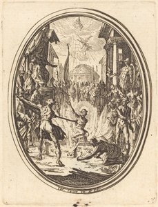 Męczeństwo św. Wawrzyńca autorstwa Jacques Callot
