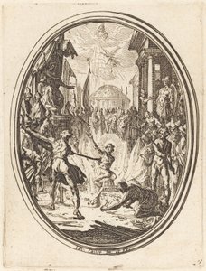 Męczeństwo św. Wawrzyńca autorstwa Jacques Callot