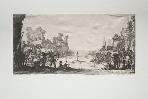 Męczeństwo św. Sebastiana. autorstwa Jacques Callot