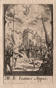 Męczeństwo Apostołów: św. Jan Ewangelista autorstwa Jacques Callot