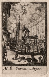 Męczeństwo Apostołów: św. Szymon. autorstwa Jacques Callot