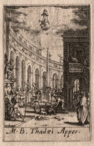 Męczeństwo Apostołów: św. Tadeusz. autorstwa Jacques Callot