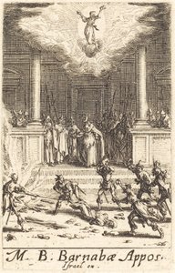 Męczeństwo św. Barnaby autorstwa Jacques Callot