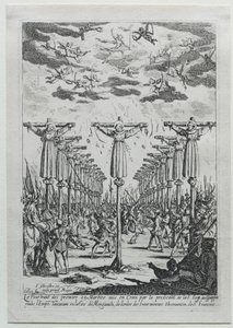 Męczennicy Japonii. autorstwa Jacques Callot