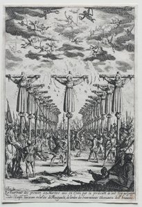 Męczennicy Japonii, 1600 rok. autorstwa Jacques Callot