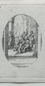 Tajemnice męki: Chrystus ukoronowany cierniami autorstwa Jacques Callot