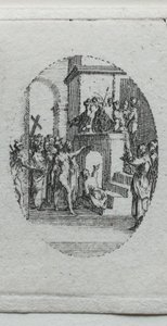 Tajemnice męki: Chrystus przedstawiony ludowi autorstwa Jacques Callot