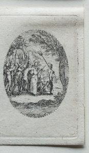 Tajemnice męki: Chrystus wzięty do niewoli. autorstwa Jacques Callot