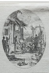 Tajemnice Męki: Adoracja Królów autorstwa Jacques Callot