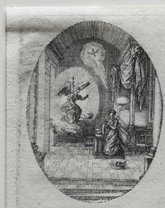 Tajemnice męki: Zwiastowanie. autorstwa Jacques Callot