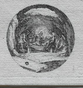 Tajemnice męki: złożenie do grobu. autorstwa Jacques Callot