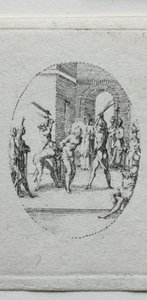 Tajemnice męki: Biczowanie autorstwa Jacques Callot