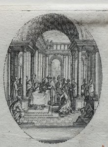 Tajemnice Męki Pańskiej: Ofiarowanie w Świątyni. autorstwa Jacques Callot
